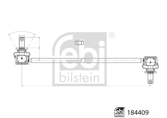 Link/Coupling Rod, stabiliser bar (184409)