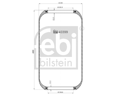 Bellow, air suspension (40399)