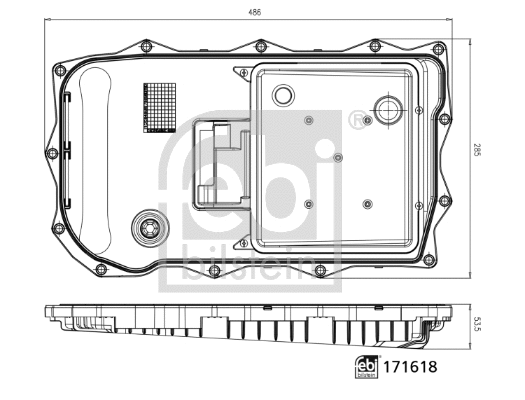 Hydraulic Filter, automatic transmission (171618)