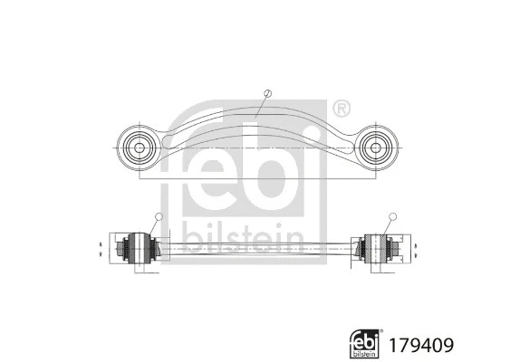 Control/Trailing Arm, wheel suspension