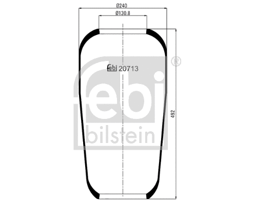 Bellow, air suspension (20713)