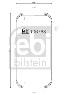 Bellow, air suspension (106768)