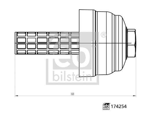 Cap, oil filter housing (174254)