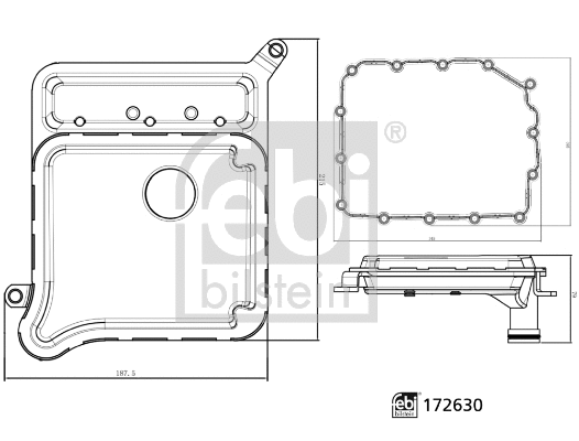 Hydraulic Filter Kit, automatic transmission (172630)