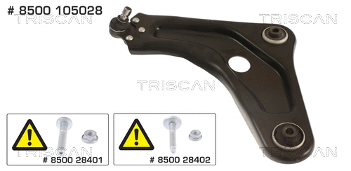 Control/Trailing Arm, wheel suspension (8500 105028)