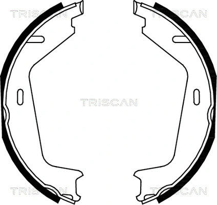 Brake Shoe Set, parking brake (8100 27579)
