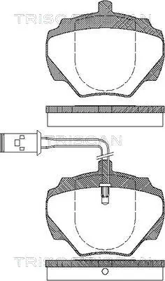 Brake Pad Set, disc brake (8110 17007)