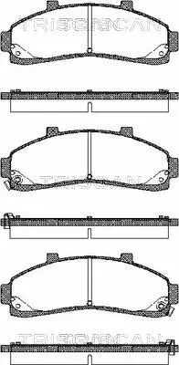 Brake Pad Set, disc brake (8110 50009)