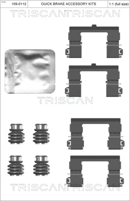 Accessory Kit, disc brake pad (8105 241628)