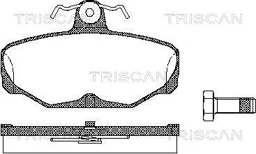 Brake Pad Set, disc brake (8110 16869)