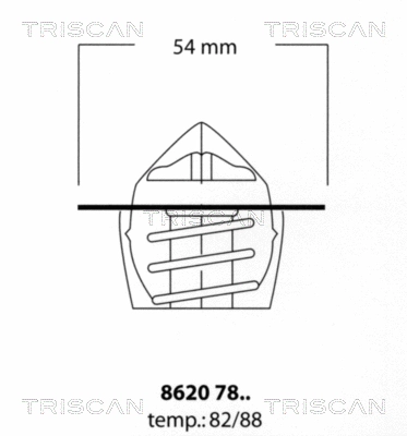 Thermostat, coolant (8620 7888)