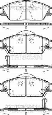 Brake Pad Set, disc brake (8110 43023)