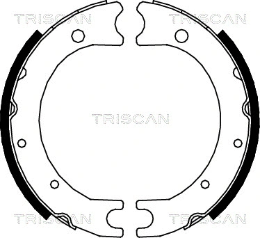 Brake Shoe Set, parking brake (8100 13036)