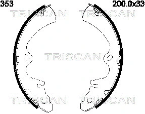 Brake Shoe Set (8100 50353)