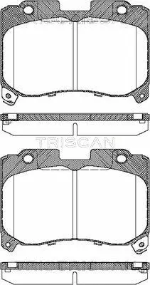 Brake Pad Set, disc brake (8110 13050)