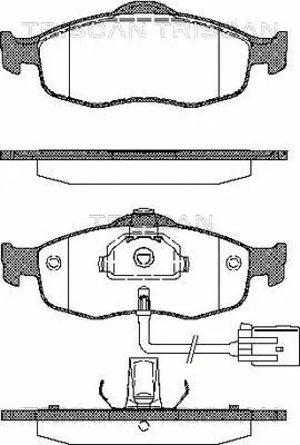 Brake Pad Set, disc brake (8110 16160)