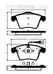 Brake Pad Set, disc brake (8110 29055)