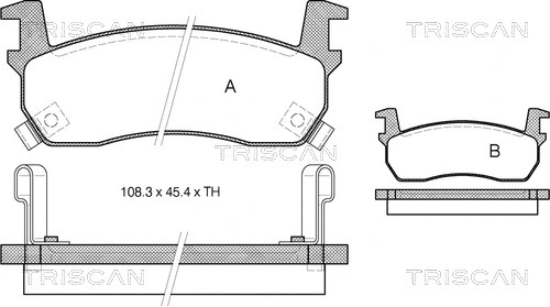 Brake Pad Set, disc brake (8110 14129)