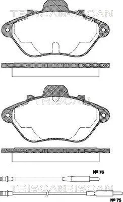 Brake Pad Set, disc brake (8110 28940)