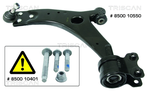 Control/Trailing Arm, wheel suspension (8500 10550)