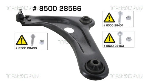 Control/Trailing Arm, wheel suspension (8500 28566)