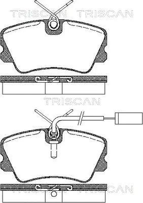 Brake Pad Set, disc brake (8110 15014)