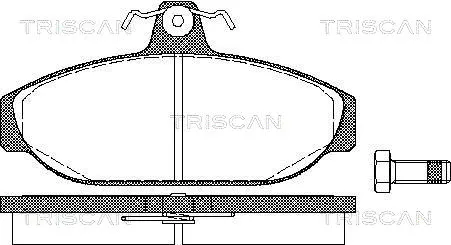 Brake Pad Set, disc brake (8110 27150)