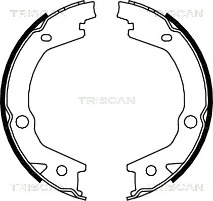 Brake Shoe Set, parking brake (8100 43020)
