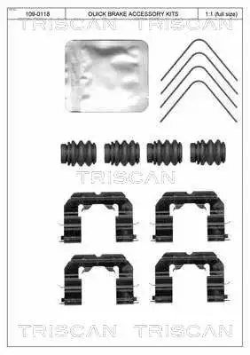 Accessory Kit, disc brake pad (8105 431661)