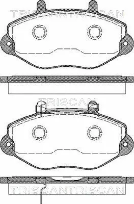 Brake Pad Set, disc brake (8110 16010)