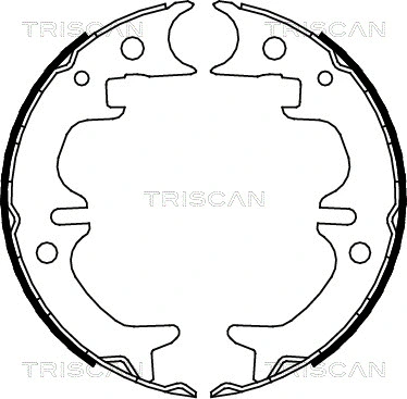 Brake Shoe Set, parking brake (8100 13030)