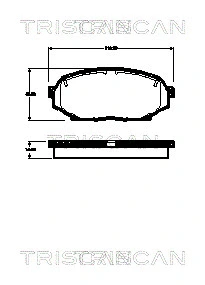 Brake Pad Set, disc brake (8110 50018)