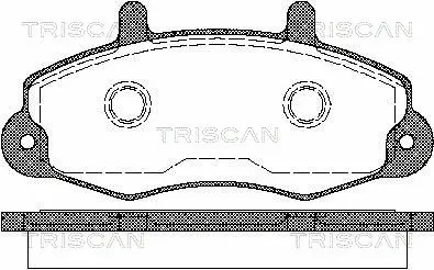 Brake Pad Set, disc brake (8110 16969)