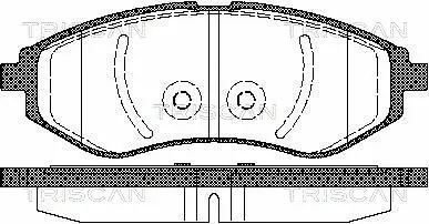Brake Pad Set, disc brake (8110 21005)