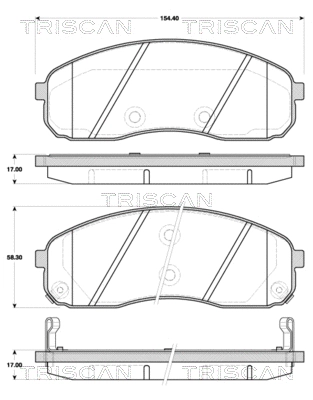 Brake Pad Set, disc brake (8110 18021)