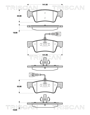 Brake Pad Set, disc brake (8110 29060)