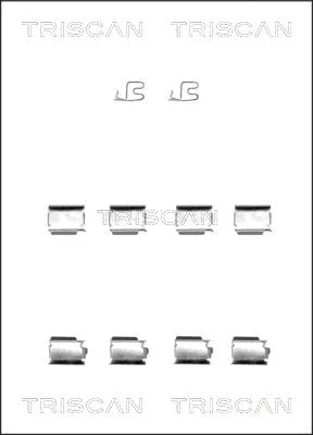 Accessory Kit, disc brake pad (8105 241600)