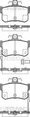 Brake Pad Set, disc brake (8110 17011)