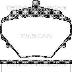 Brake Pad Set, disc brake (8110 17004)
