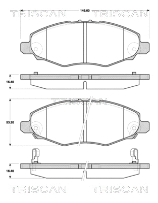Brake Pad Set, disc brake (8110 13067)
