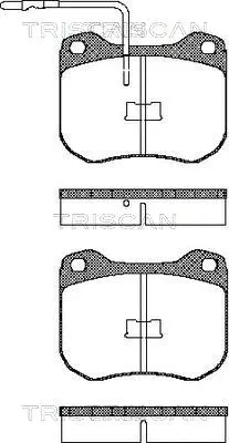 Brake Pad Set, disc brake (8110 17008)