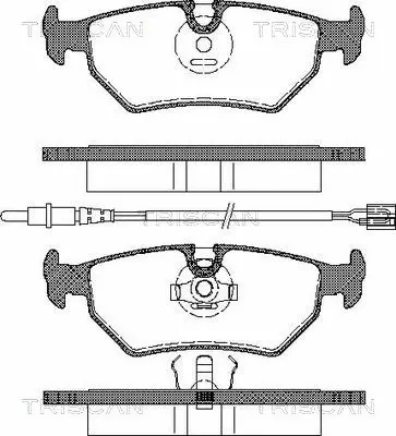Brake Pad Set, disc brake (8110 10500)
