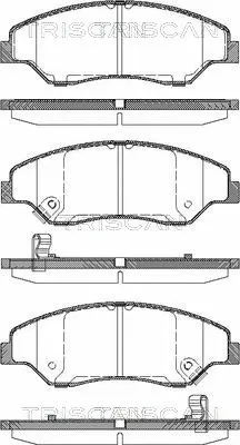 Brake Pad Set, disc brake (8110 18005)