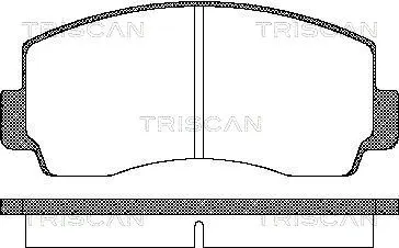 Brake Pad Set, disc brake (8110 42021)