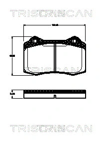 Brake Pad Set, disc brake (8110 10555)