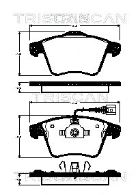 Brake Pad Set, disc brake (8110 29167)
