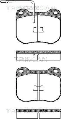 Brake Pad Set, disc brake (8110 10715)