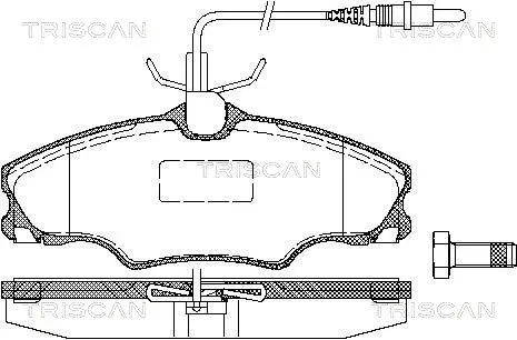Brake Pad Set, disc brake (8110 28002)