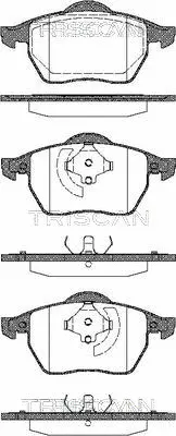 Brake Pad Set, disc brake (8110 29005)