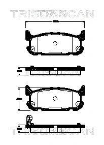 Brake Pad Set, disc brake (8110 50024)